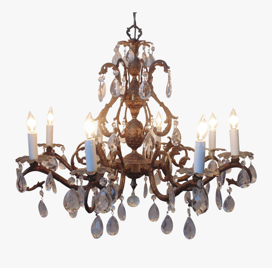 Transparent Vintage Chandelier Png, Transparent Clipart