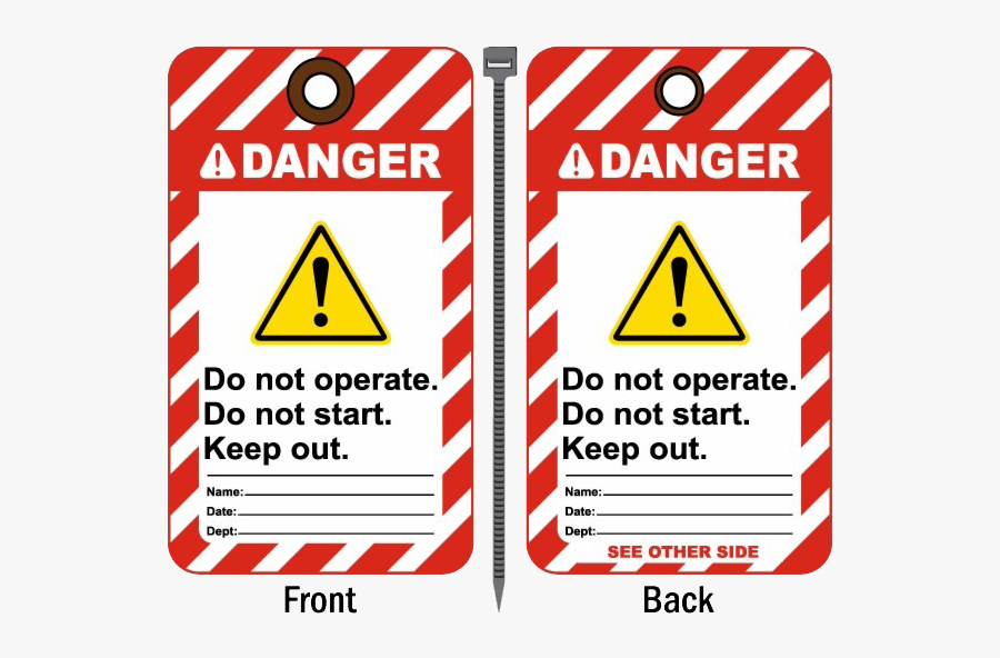 Keep Out Danger Png Image - Danger Do Not Operate, Transparent Clipart