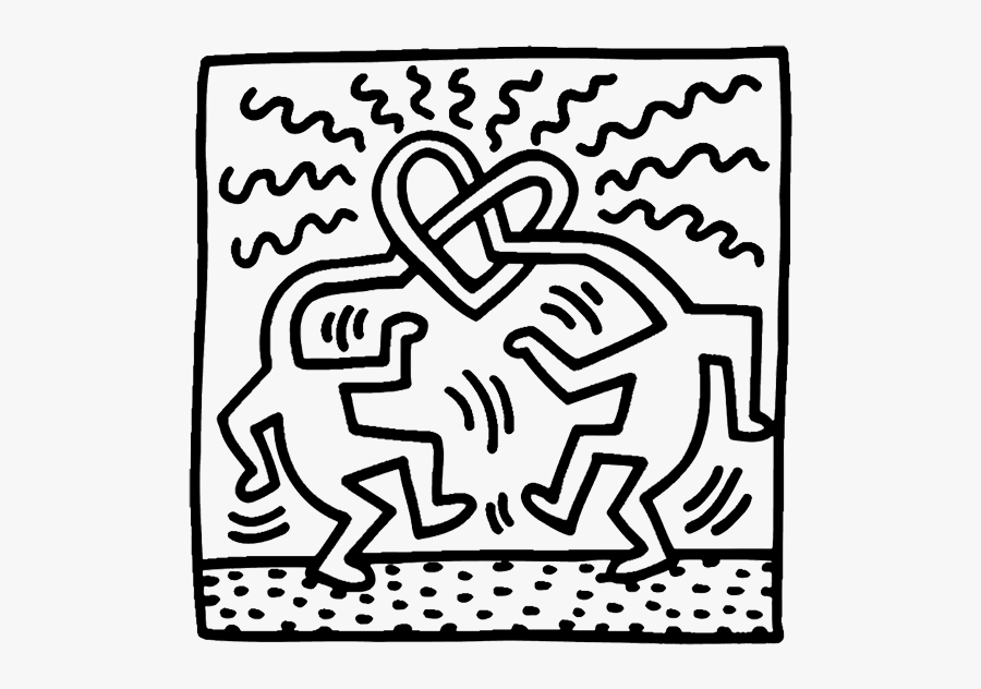 Religious Vector Mary Matha - Keith Haring Art Love, Transparent Clipart