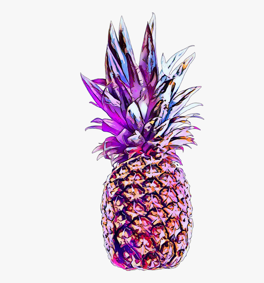 Transparent Pink Pineapple Png - Colorful Pineapples Clear Background, Transparent Clipart