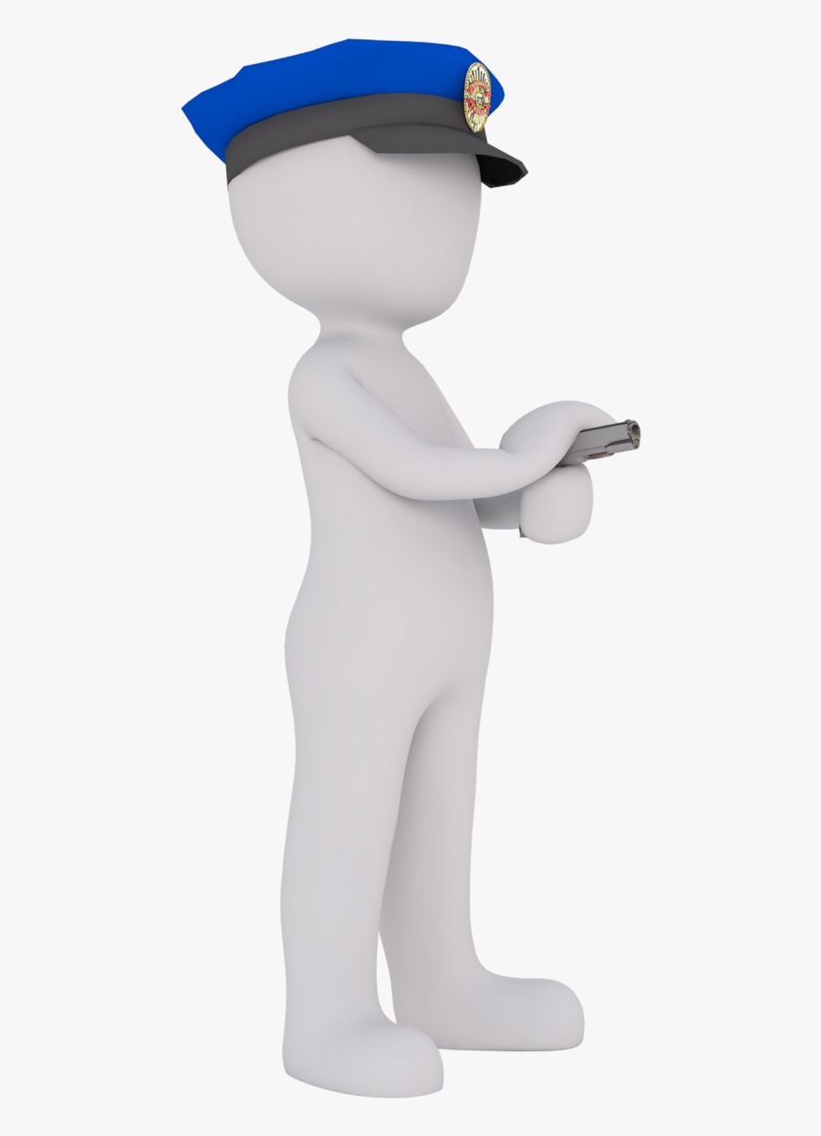 Police Woman Hat 3d, Transparent Clipart