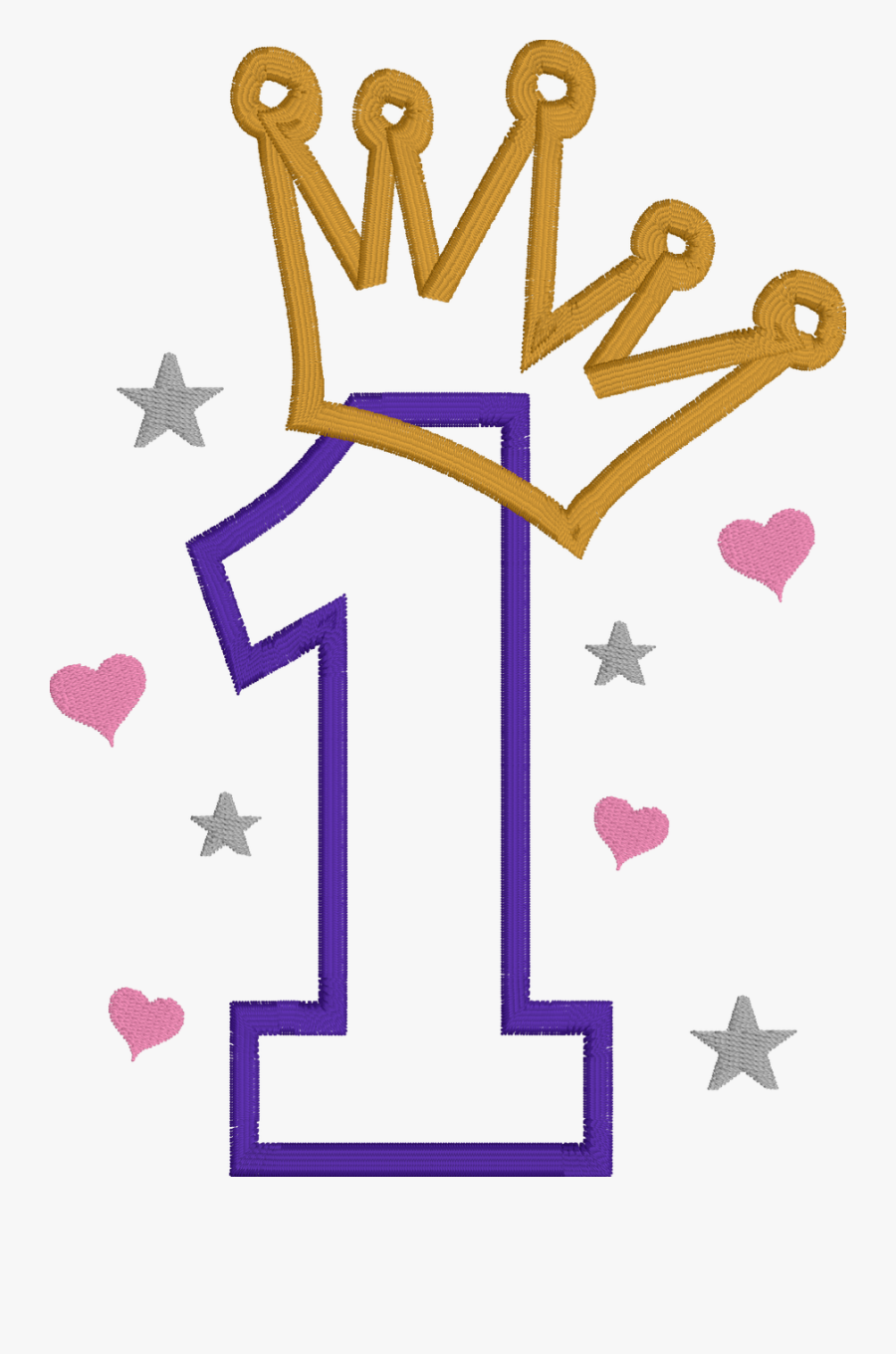 Clip Art Reserved Listing - Birthday Number 1 Clipart, Transparent Clipart