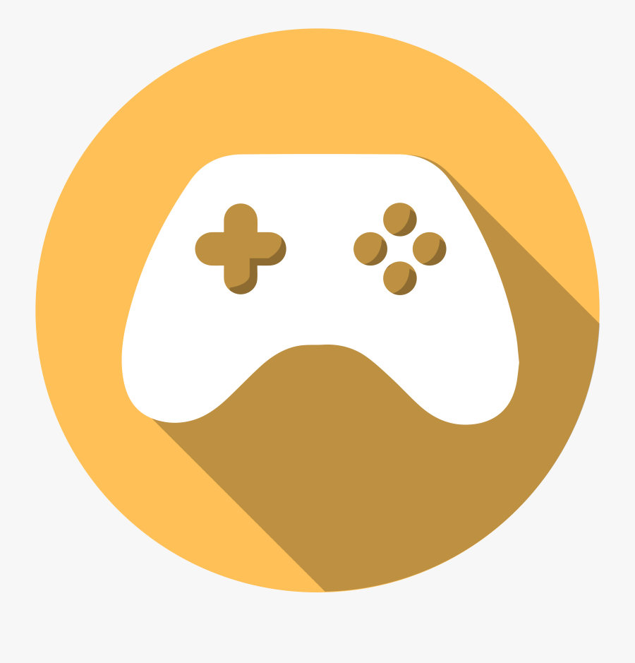 Icon Of A Video Game Controller - Game Icon Png Yellow, Transparent Clipart