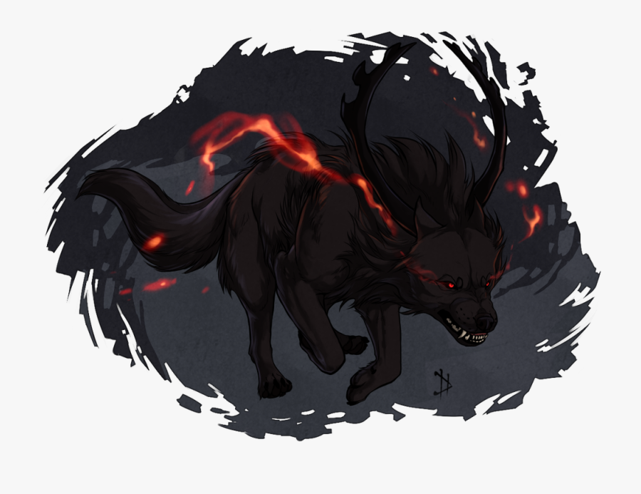 File 54660610c3 Original - Hellhound Illustration, Transparent Clipart