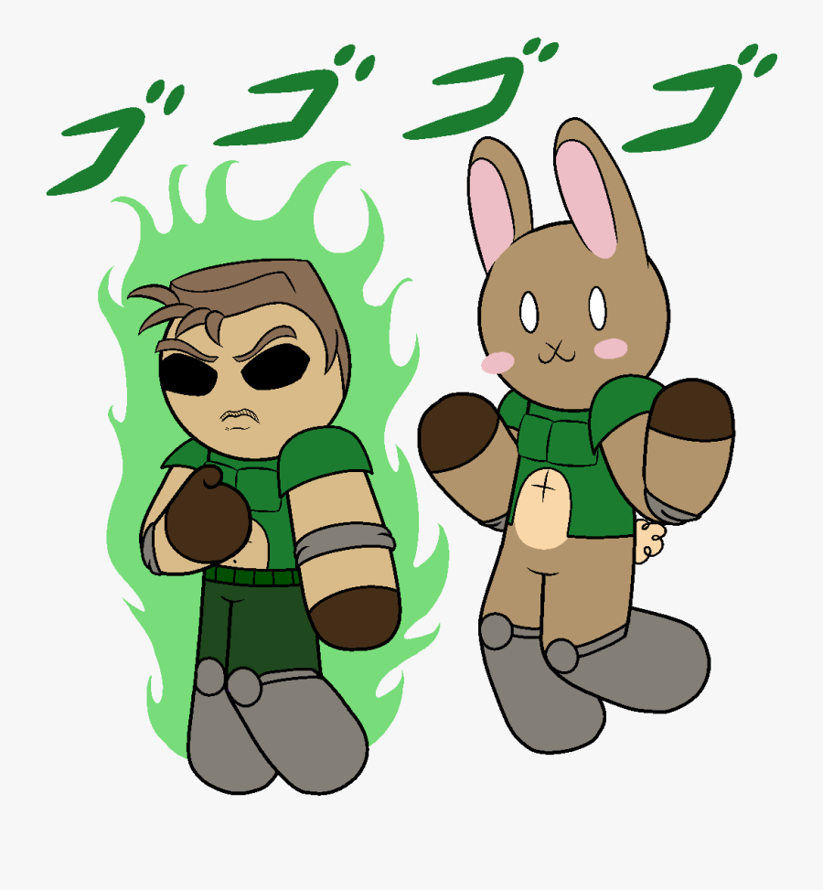 Doomguy And Daisy Fanart, Transparent Clipart