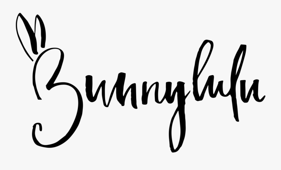 Bunnylulu Handmade - Calligraphy, Transparent Clipart
