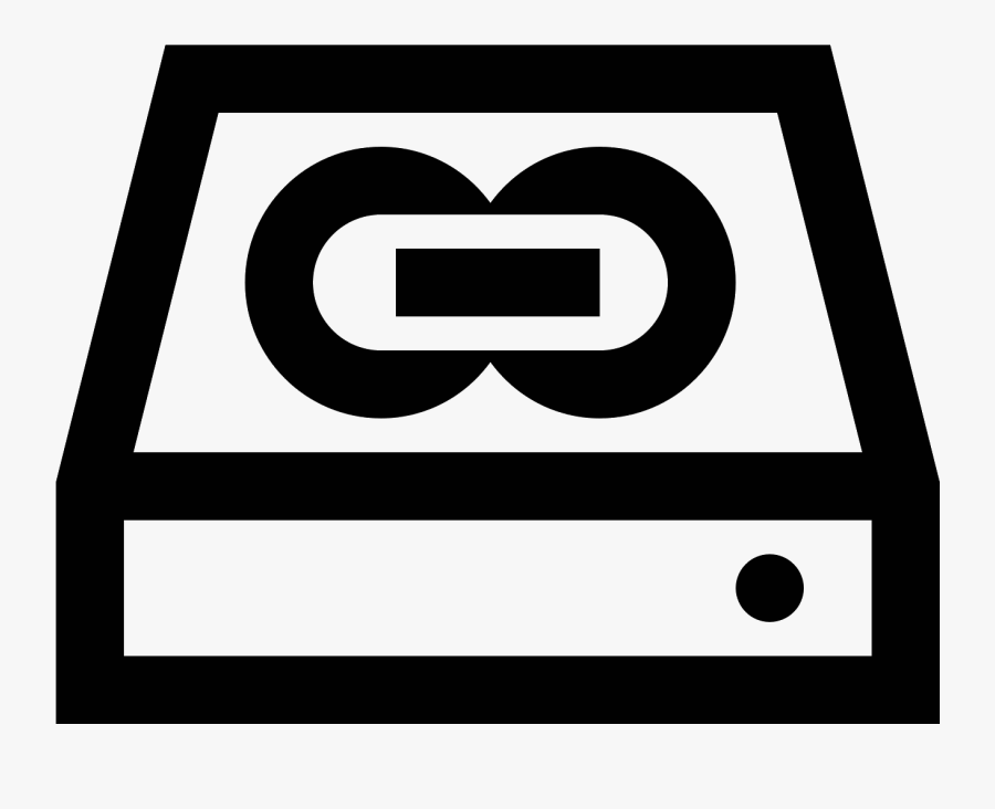 Transparent Hard Drive Icon Png - Circle, Transparent Clipart