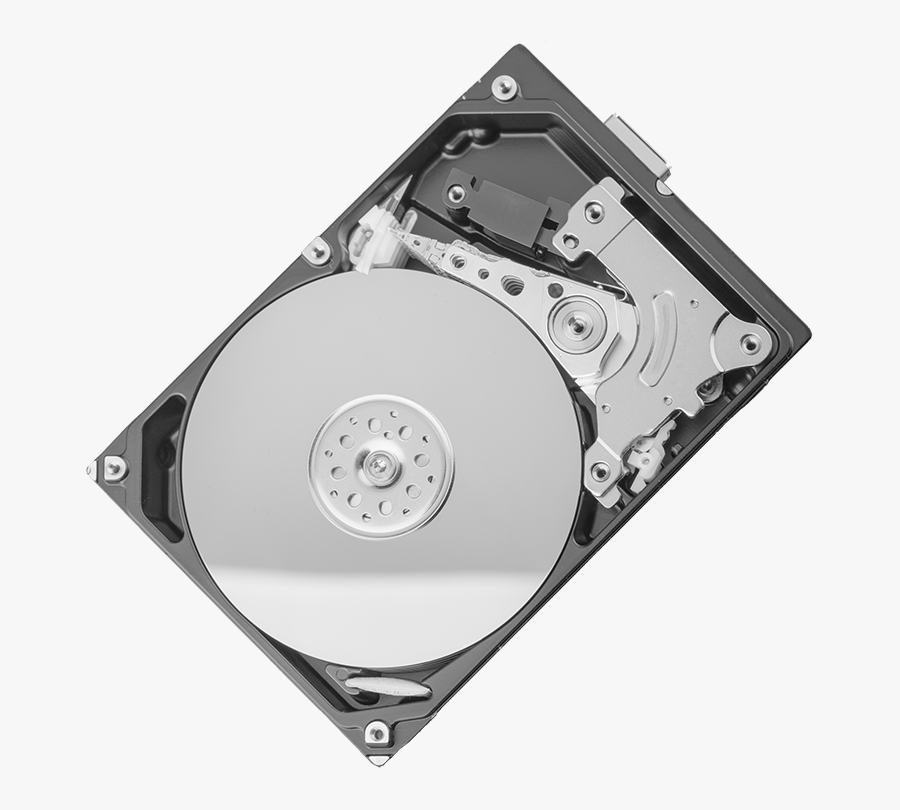 Image Of A Hard Drive Rotated - Solid-state Drive, Transparent Clipart