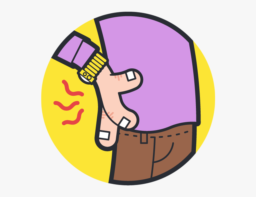 Pain Body Back, Transparent Clipart