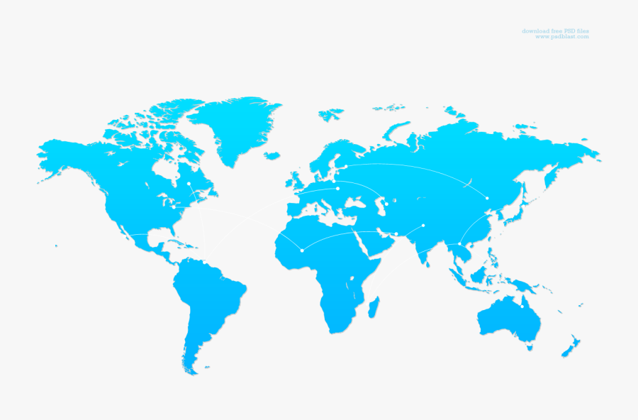 Clip Art Hi Res World Map - World Map, Transparent Clipart