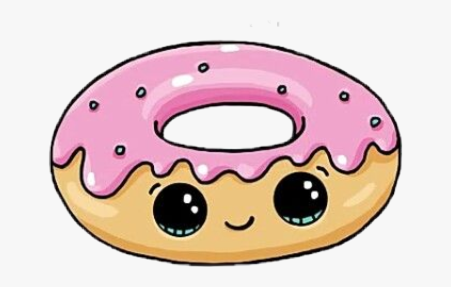 Donuts Kawaii Clipart , Png Download - Draw So Cute Donut, Transparent Clipart