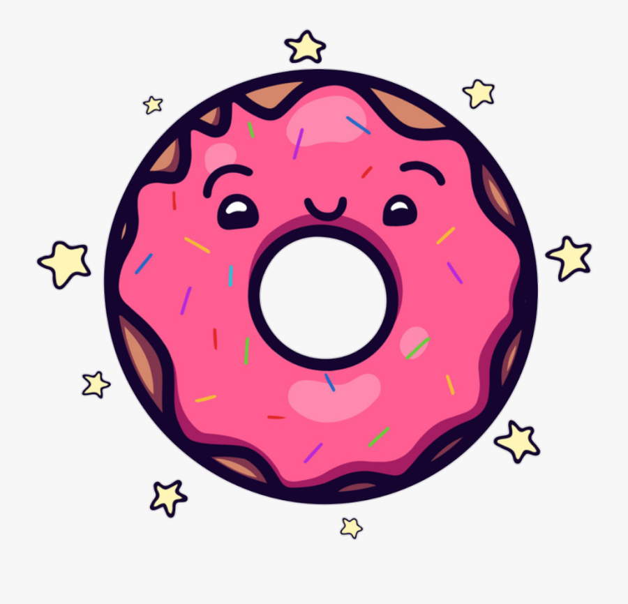 #donuts #dona #pink #kawai #kawaii - Dona Kawaii Png, Transparent Clipart