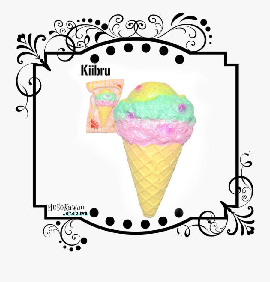 Kiibru Jumbo Pastel Ice Cream Squishy - Puni Maru Melon Bun Squishy, Transparent Clipart