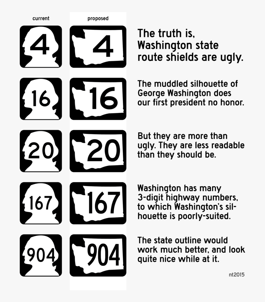 Washington State Outline Png - Highway 8 Washington Sign, Transparent Clipart