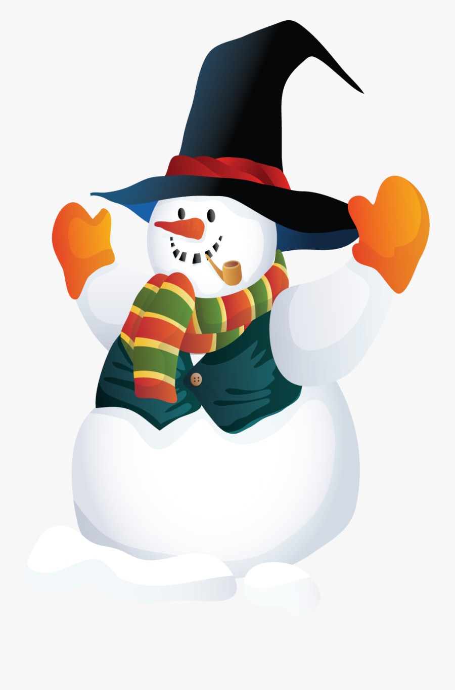 Snowman Clipart Free - Christmas, Transparent Clipart