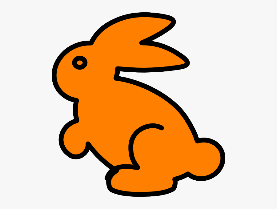 Orange Bunny Clipart, Transparent Clipart