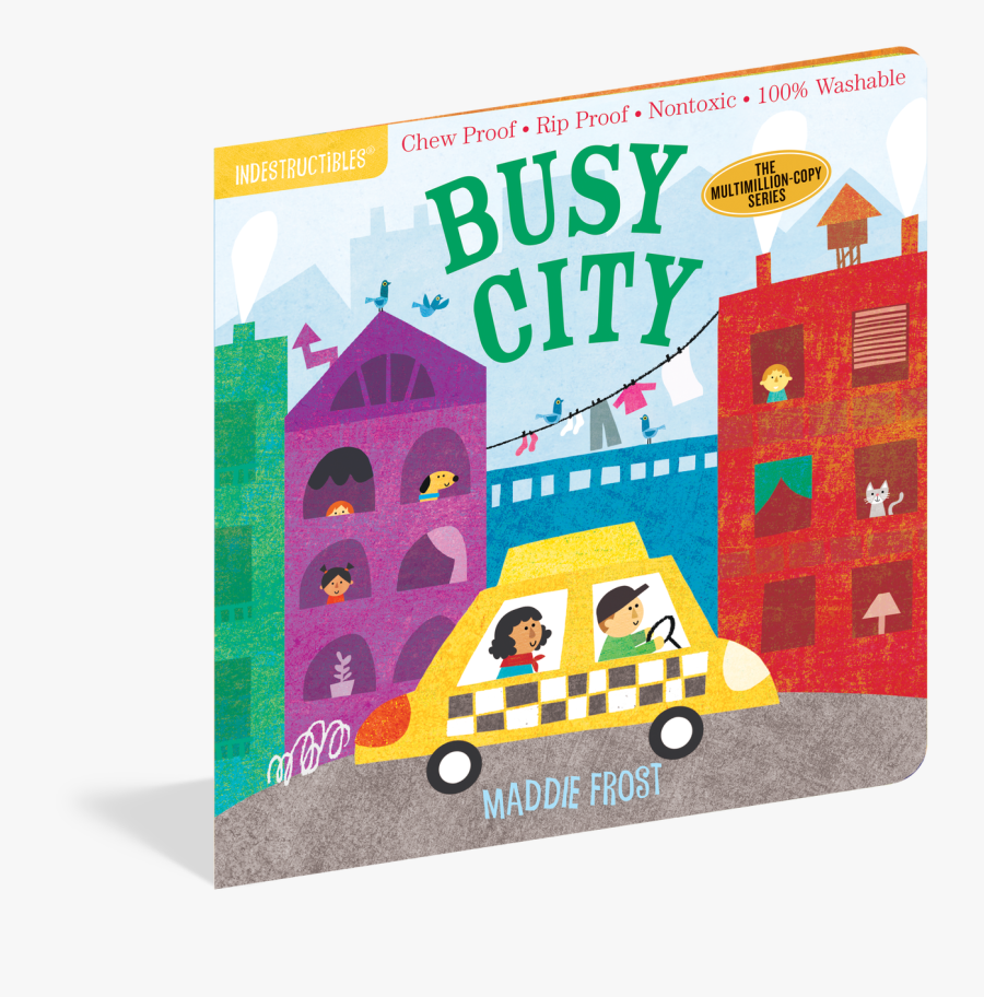 Indestructibles Book - Busy City - Books About City For Kids, Transparent Clipart