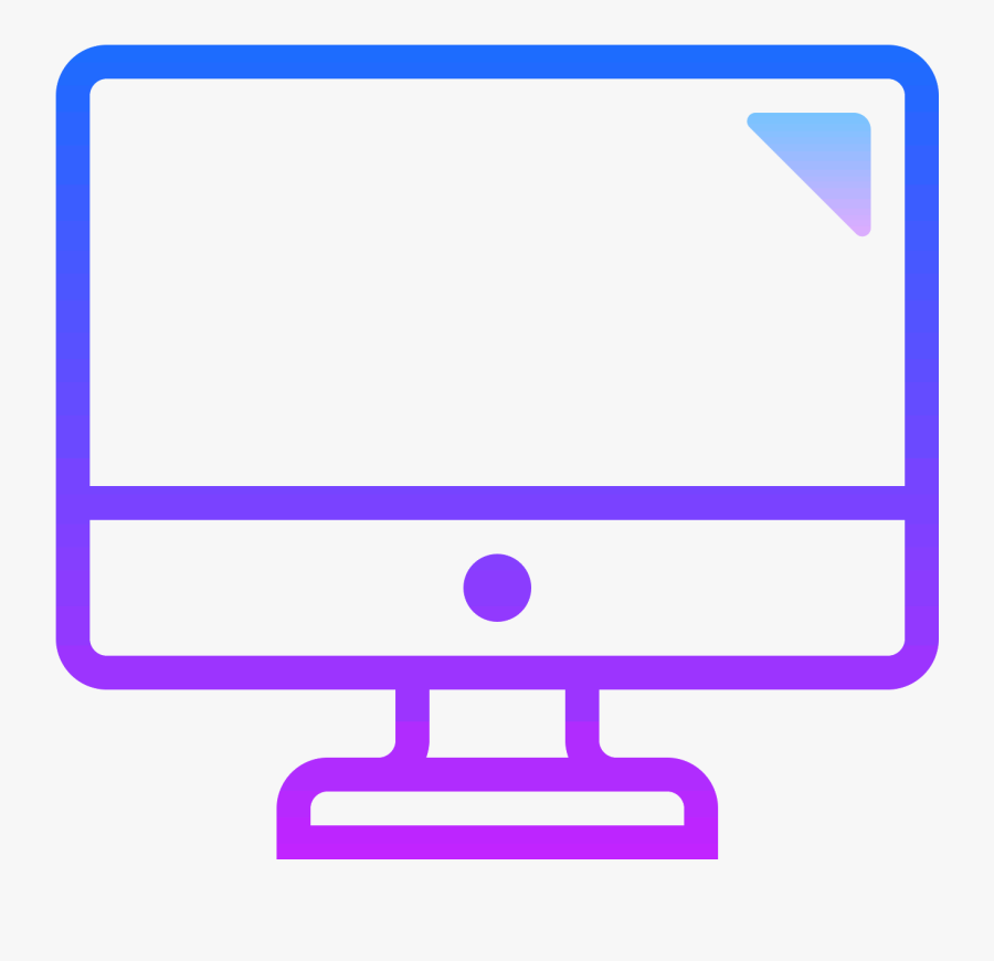 This Logo Is A Computer Monitor - Computer Icon Purple, Transparent Clipart