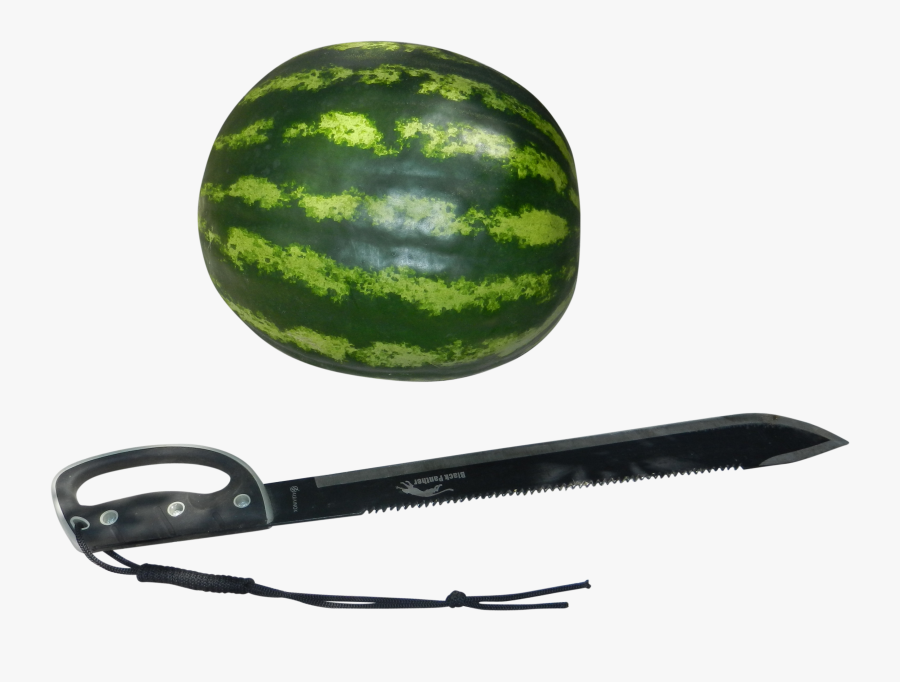 Watermelon With Sword Png Image - Watermelon, Transparent Clipart