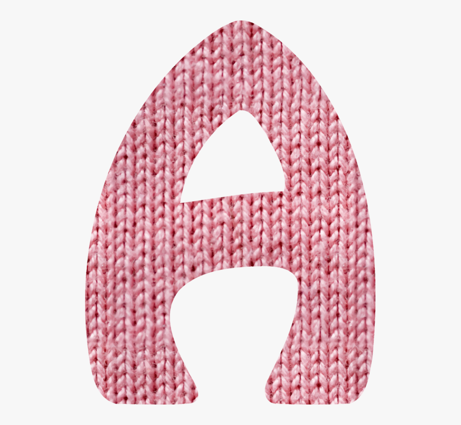 Pink,woolen,magenta - Printable Letter With Design Pink, Transparent Clipart