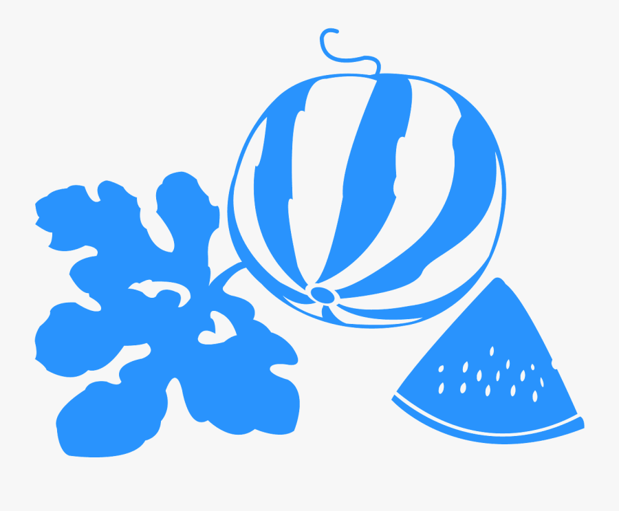 Watermelon Silhouette, Transparent Clipart