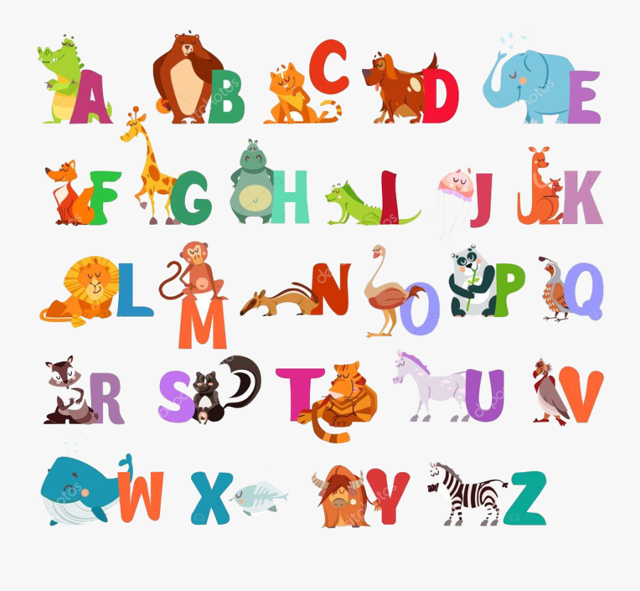 A To Z Alphabets Png Transparent Images - French Alphabet With Examples, Transparent Clipart