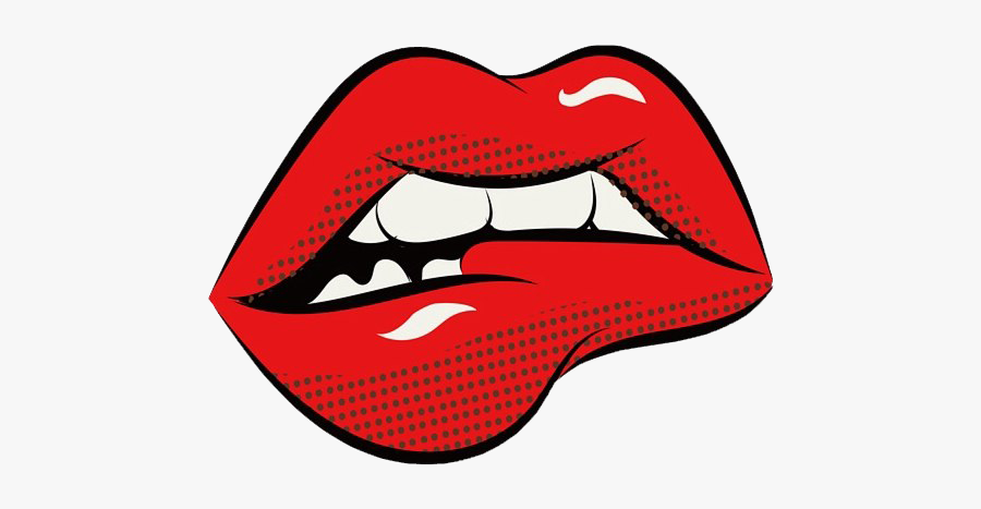 Sexy Red Lips Transparent Background, Transparent Clipart