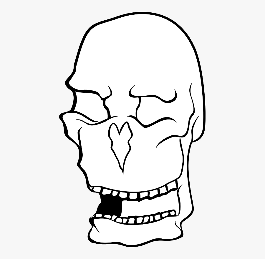 Skull, Transparent Clipart