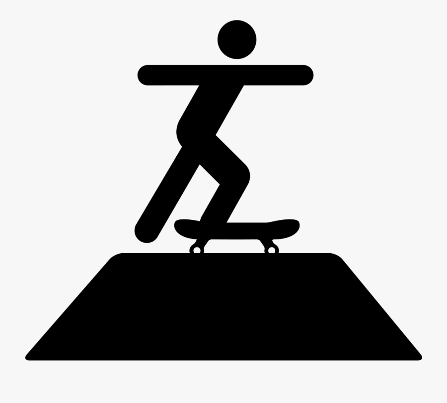 Transparent Skateboarder Silhouette Png - Broken Skateboard Silhouette, Transparent Clipart