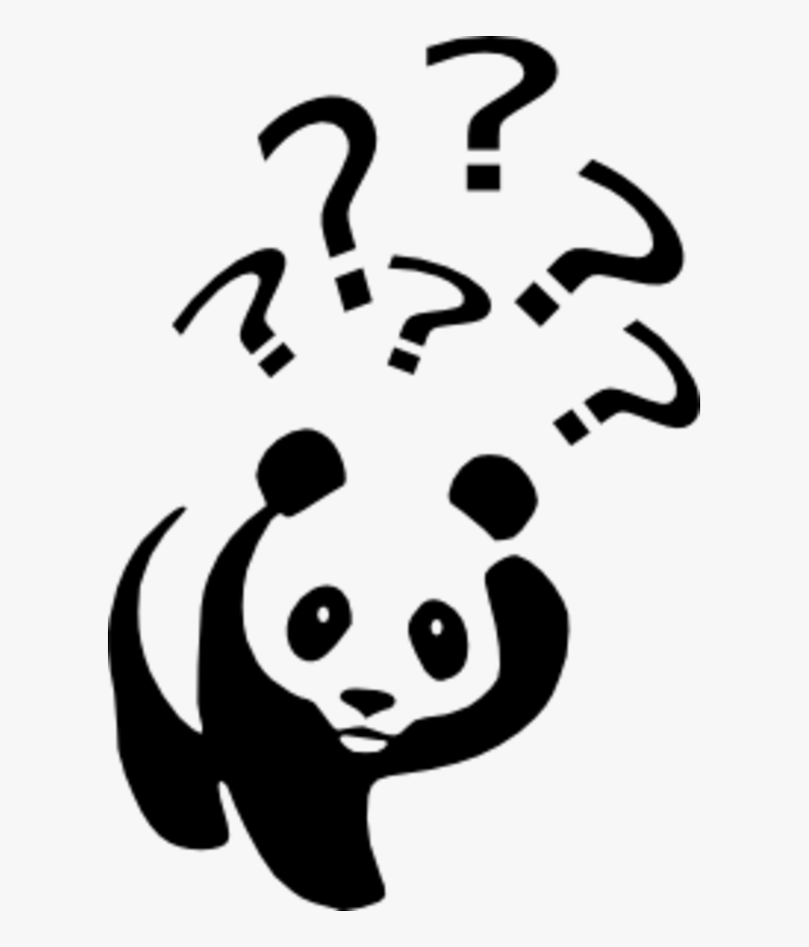 Transparent Panda Bamboo Clipart - Panda Question Mark, Transparent Clipart