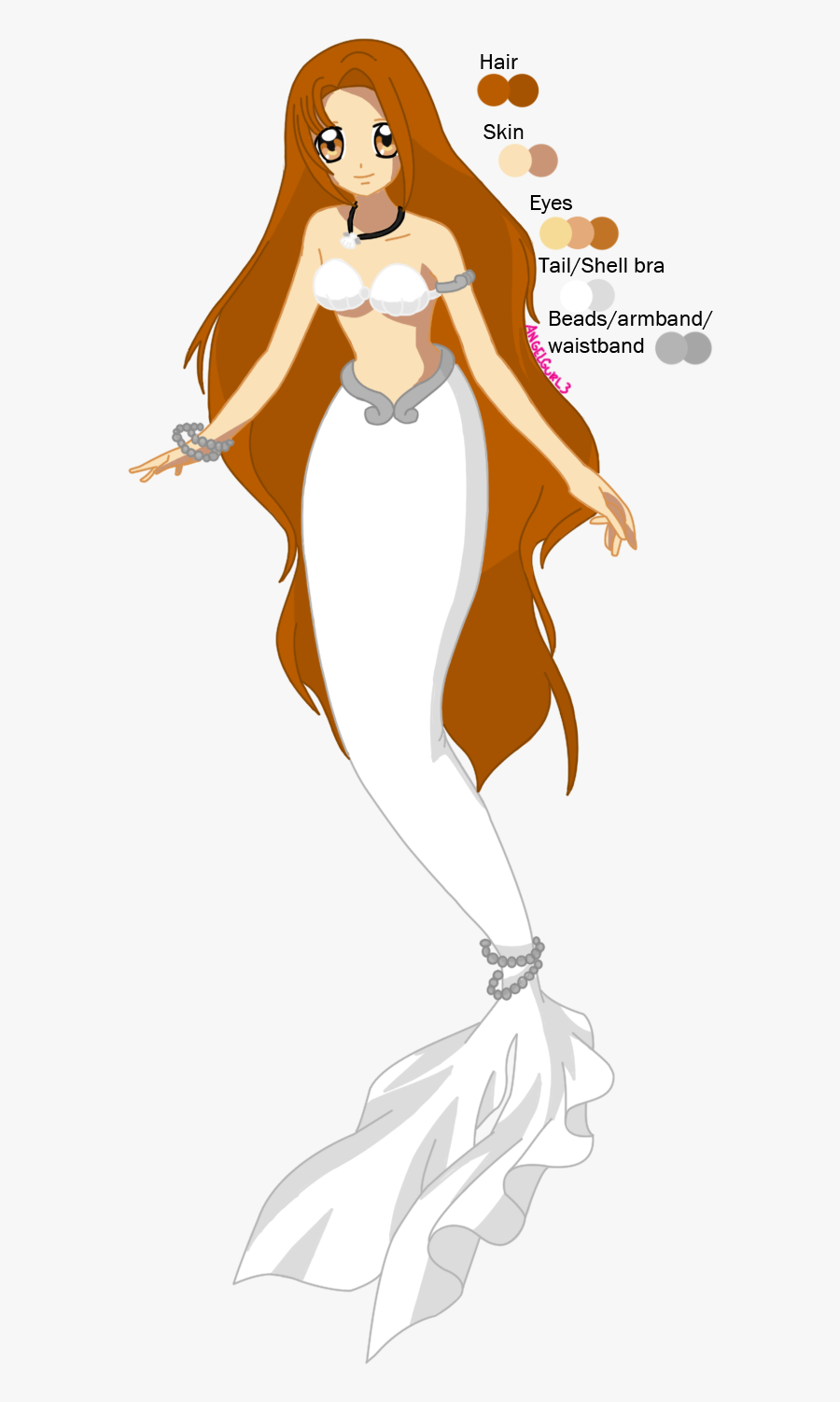 Charra Drawing Sugar Skull Girl Tattoo Transparent - Deviantart Melody Mermaid Png, Transparent Clipart