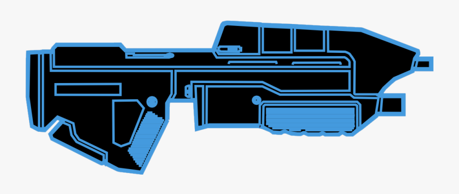 Transparent Assault Rifle Clipart - Halo Assault Rifle Icon, Transparent Clipart