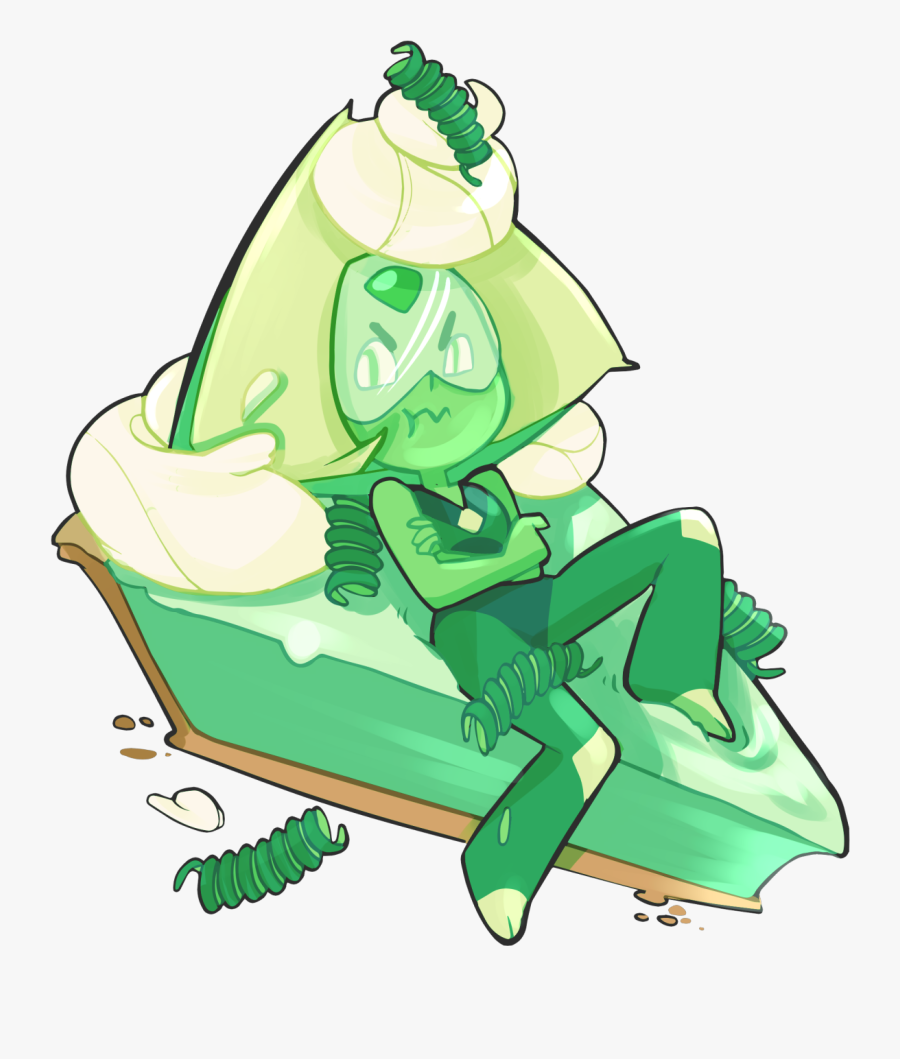 Key Lime Pie Lemon Meringue Pie Green Vertebrate Clip - Steven Universe Peridot Pie, Transparent Clipart