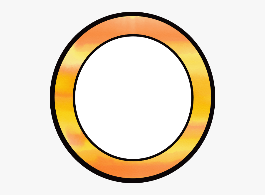 Orange Circle Frame Freebie - Bubble Level, Transparent Clipart