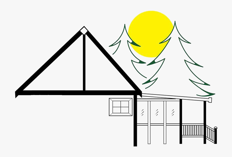 Company Logo Featuring A House Frame With A Sun And, Transparent Clipart