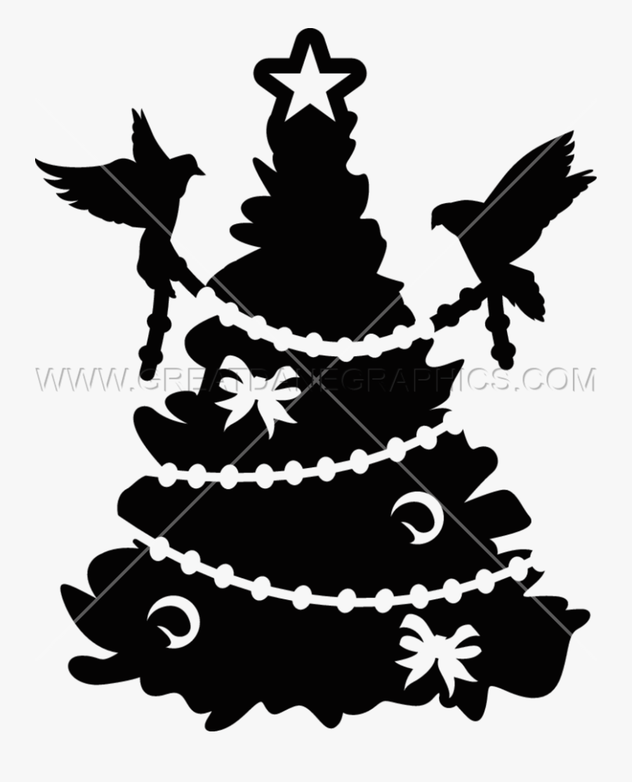 Fir Christmas Ornament Spruce Christmas Tree Silhouette - Illustration, Transparent Clipart
