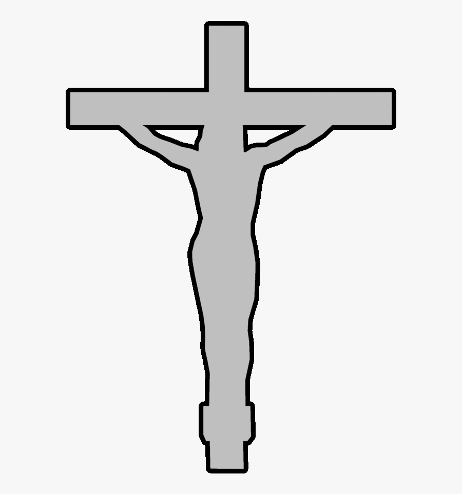 Christianity Clipart Template Christian Cross Clip - Jesus On Cross Outline, Transparent Clipart