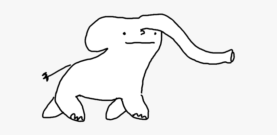 Elephants Holding Tails Clipart, Transparent Clipart