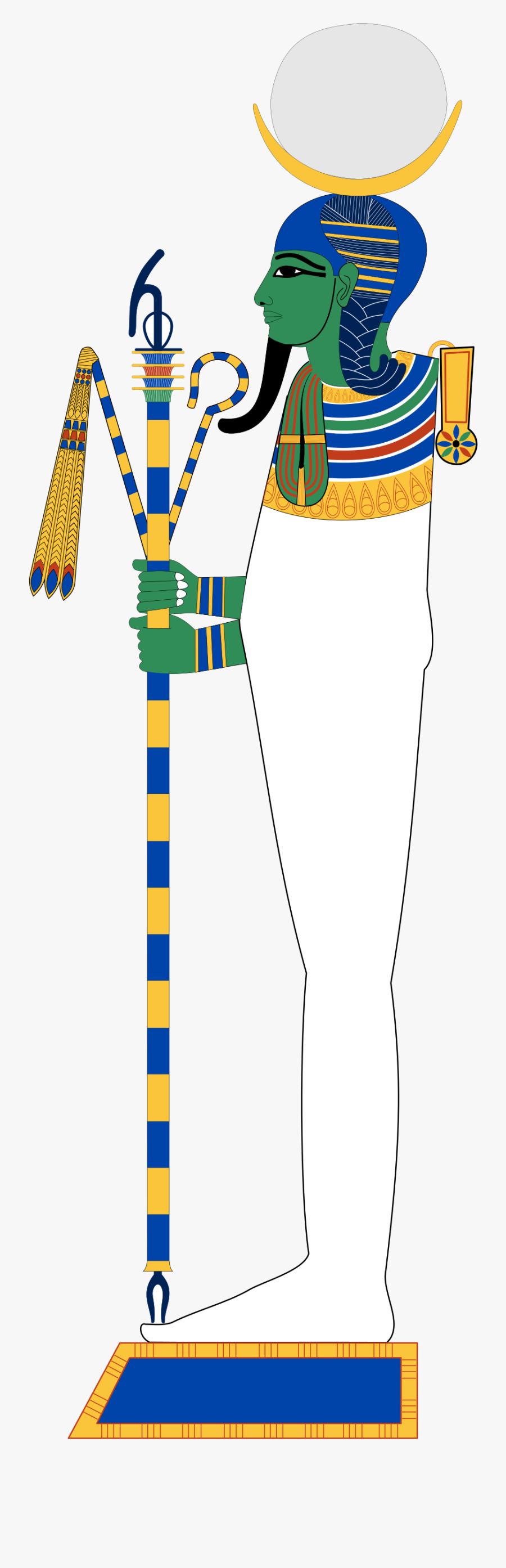 Khonsu Egyptian God, Transparent Clipart
