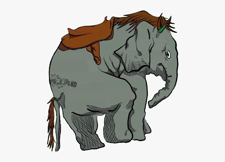 Indian Elephant, Transparent Clipart