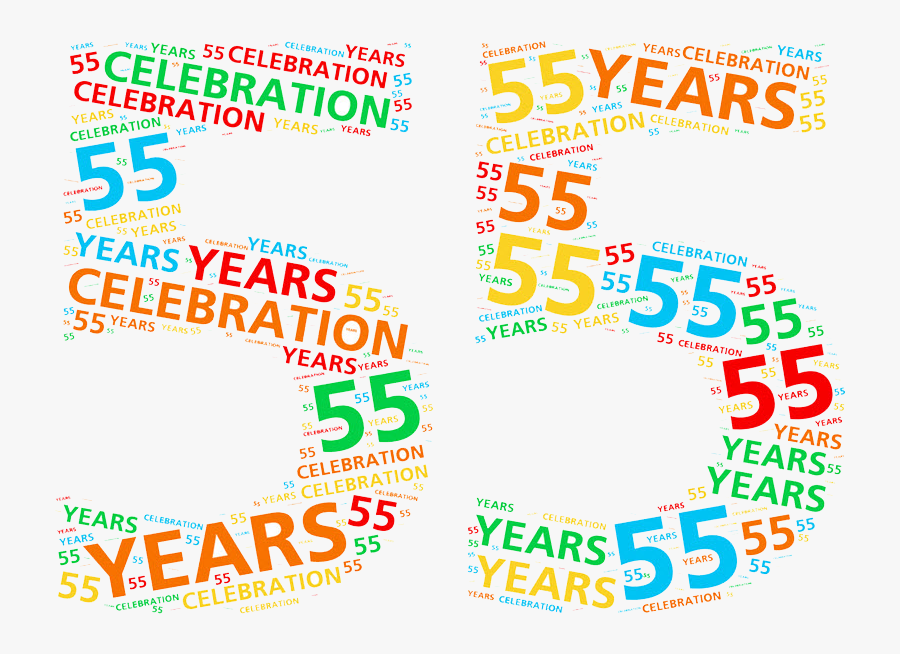55th Anniversary Clipart - Circle, Transparent Clipart