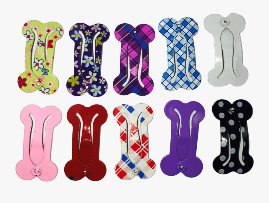 Bone Shaped Hair Clips, Transparent Clipart