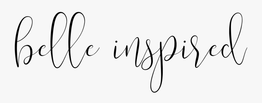 Belle Inspired - Calligraphy, Transparent Clipart