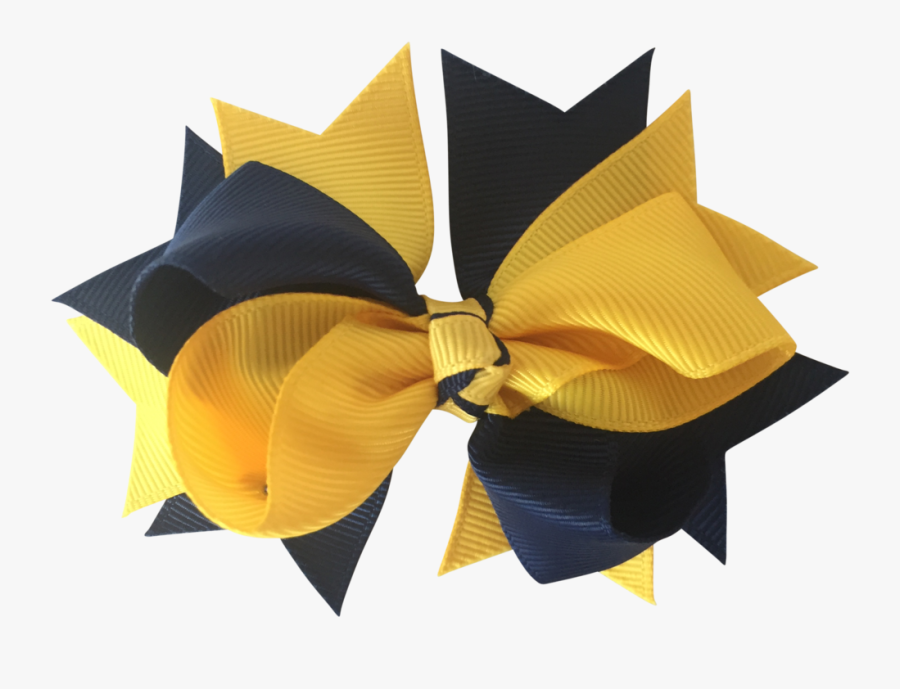 Yellow & Navy Hair Accessories, Transparent Clipart