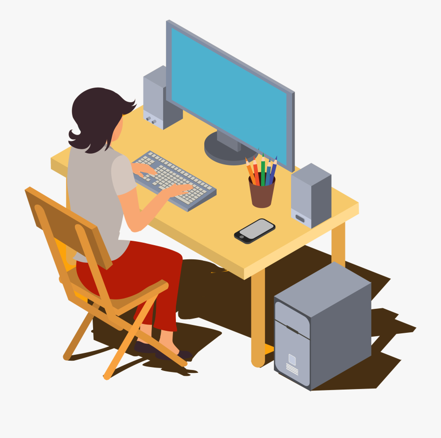 Clipart Desk Work Alone - Income Tax Last Date 2019, Transparent Clipart