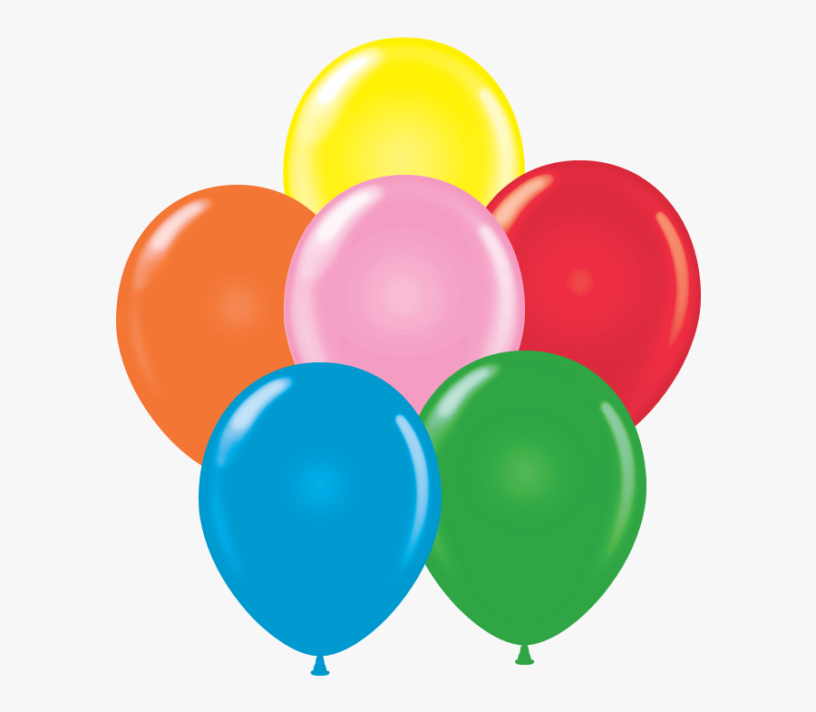 Orange Balloons Png - Red Yellow Pink Blue Green Orange, Transparent Clipart