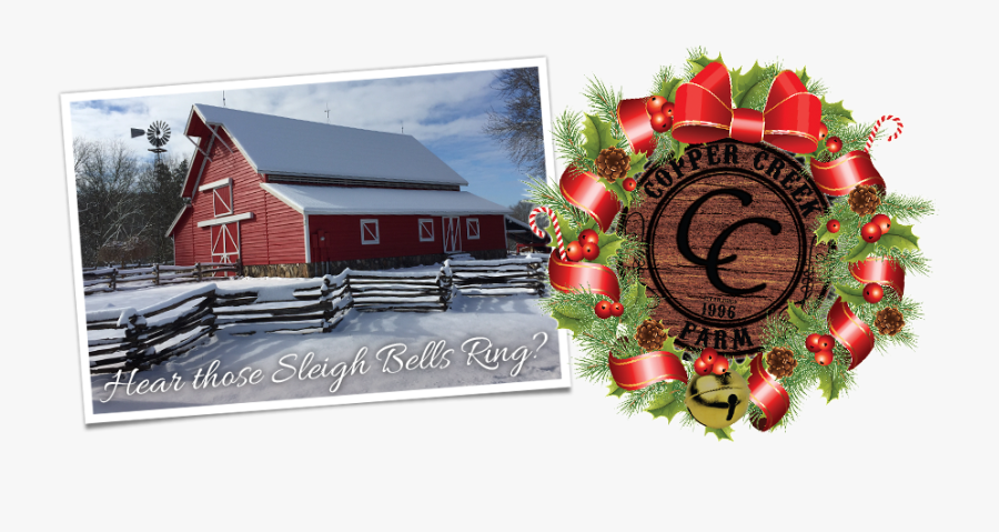 Christmas At Copper Creek Farm - Garden Roses, Transparent Clipart