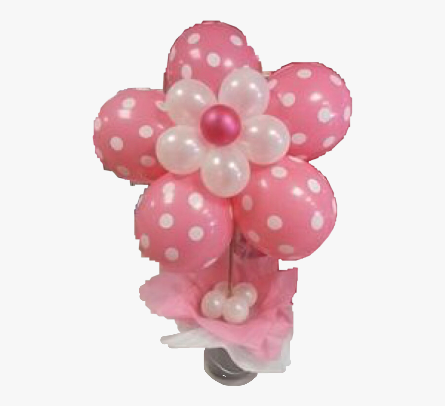 #pink #white #balloons #bouquet #flower #freetoedit - Decoracion Con Bombas Rosadas, Transparent Clipart