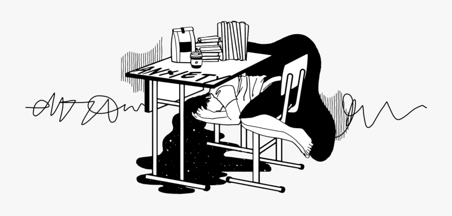 Illustrations Of Exam Anxiety, Transparent Clipart