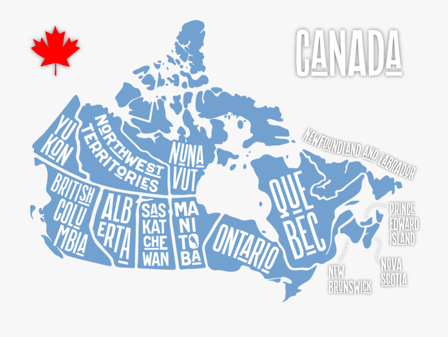 Be-strong Canadian Provices Representative Map - Map Of Canada, Transparent Clipart
